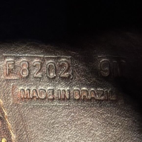 Vintage Cole Haan Chunky Brown Leather Chukka Boots Women’s 9 Retro Granny Boho - Picture 5 of 8